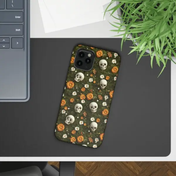 Autumn Requiem Mossy Autumn Skull Slim Phone Case for iPhone and Samsung - Image 33