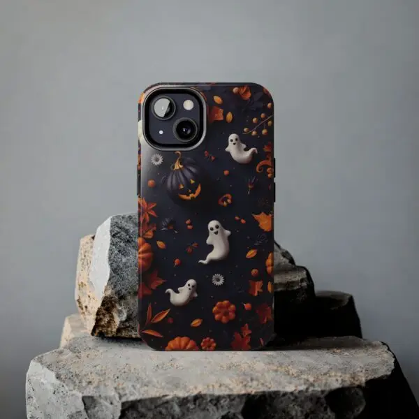 Spooky Harvest Autumn Halloween Skulls Tough Phone Cases for iPhone and Samsung - Image 63