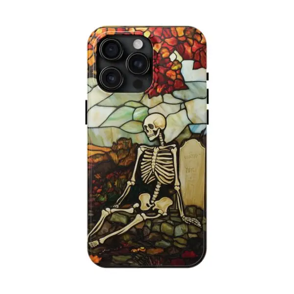 Autumn Graveyard Skeleton Tough Phone Cases for iPhone and Samsung - Image 101
