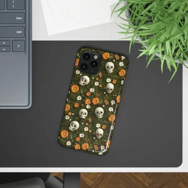 Autumn Requiem Mossy Autumn Skull Slim Phone Case for iPhone and Samsung - Image 39
