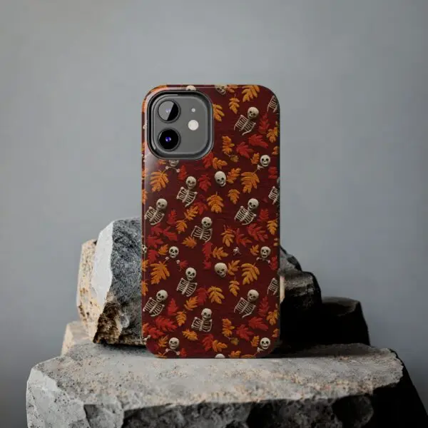 3D Orange Autumn Skeleton Tough Phone Cases for iPhone and Samsung - Image 39