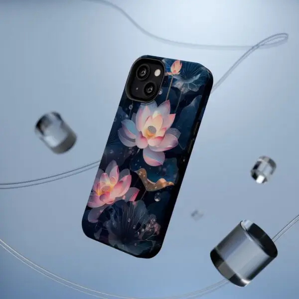Dew-Kissed Lotus Magnetic Tough Case for iPhone and Samsung - Image 50