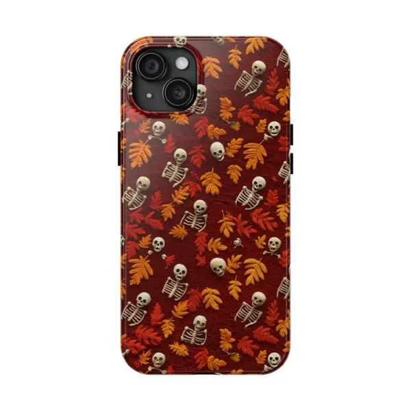 3D Orange Autumn Skeleton Tough Phone Cases for iPhone and Samsung - Image 97