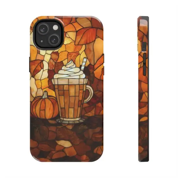 Stained Glass Pumpkin Spice Latte (PSL) Tough Phone Case for iPhone and Samsung - Image 89