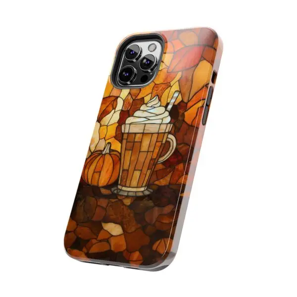 Stained Glass Pumpkin Spice Latte (PSL) Tough Phone Case for iPhone and Samsung - Image 55
