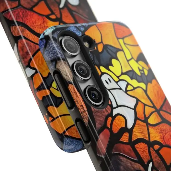 Spectral Stained Glass Halloween Tough Phone Case for iPhone and Samsung - Image 112