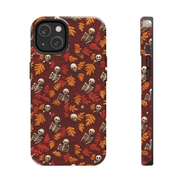 3D Orange Autumn Skeleton Tough Phone Cases for iPhone and Samsung - Image 83