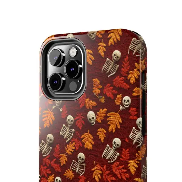 3D Orange Autumn Skeleton Tough Phone Cases for iPhone and Samsung - Image 47