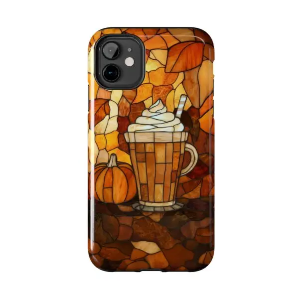 Stained Glass Pumpkin Spice Latte (PSL) Tough Phone Case for iPhone and Samsung - Image 18