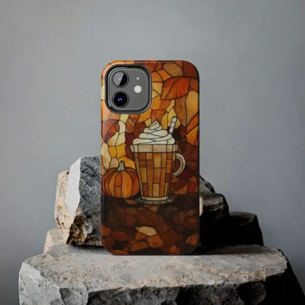 Stained Glass Pumpkin Spice Latte (PSL) Tough Phone Case for iPhone and Samsung - Image 39