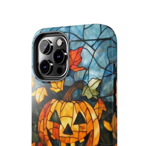 Luminous Lantern Halloween Stained Glass Tough Phone Case for iPhone and Samsung - Image 56