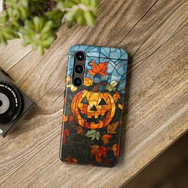 Luminous Lantern Halloween Stained Glass Tough Phone Case for iPhone and Samsung - Image 110
