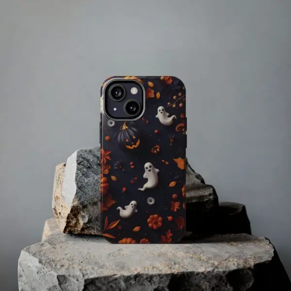 Spooky Harvest Autumn Halloween Skulls Tough Phone Cases for iPhone and Samsung - Image 69