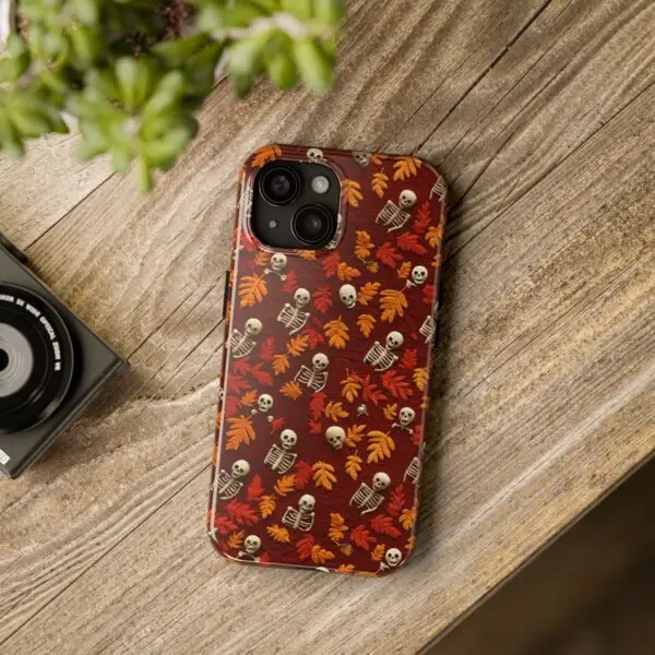 3D Orange Autumn Skeleton Tough Phone Cases for iPhone and Samsung - Image 5