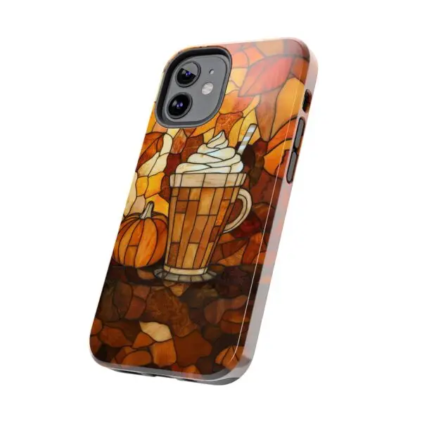 Stained Glass Pumpkin Spice Latte (PSL) Tough Phone Case for iPhone and Samsung - Image 43
