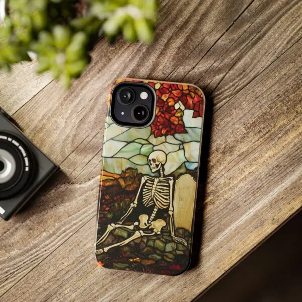 Autumn Graveyard Skeleton Tough Phone Cases for iPhone and Samsung - Image 64