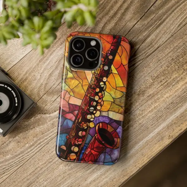 Symphonic Stained Glass Oboe Magnetic Tough Case for iPhone and Samsung - Image 115