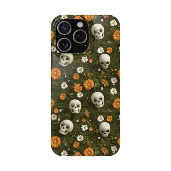 Autumn Requiem Mossy Autumn Skull Slim Phone Case for iPhone and Samsung - Image 16