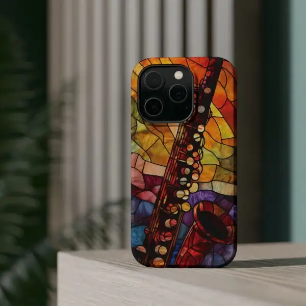 Symphonic Stained Glass Oboe Magnetic Tough Case for iPhone and Samsung - Image 24