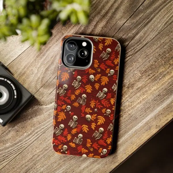 3D Orange Autumn Skeleton Tough Phone Cases for iPhone and Samsung - Image 82