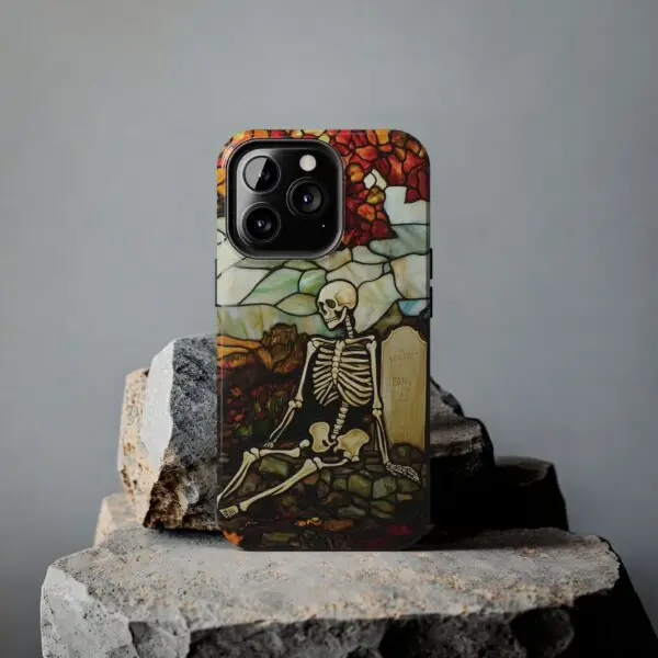 Autumn Graveyard Skeleton Tough Phone Cases for iPhone and Samsung - Image 75