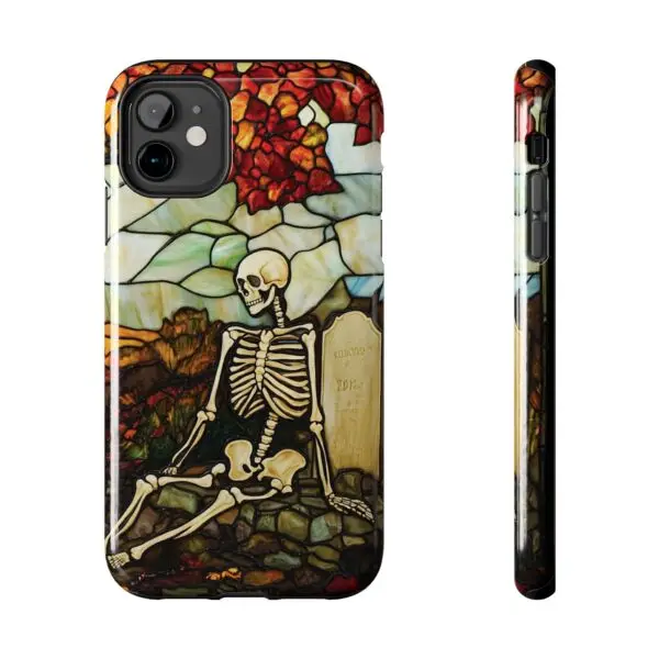 Autumn Graveyard Skeleton Tough Phone Cases for iPhone and Samsung - Image 17