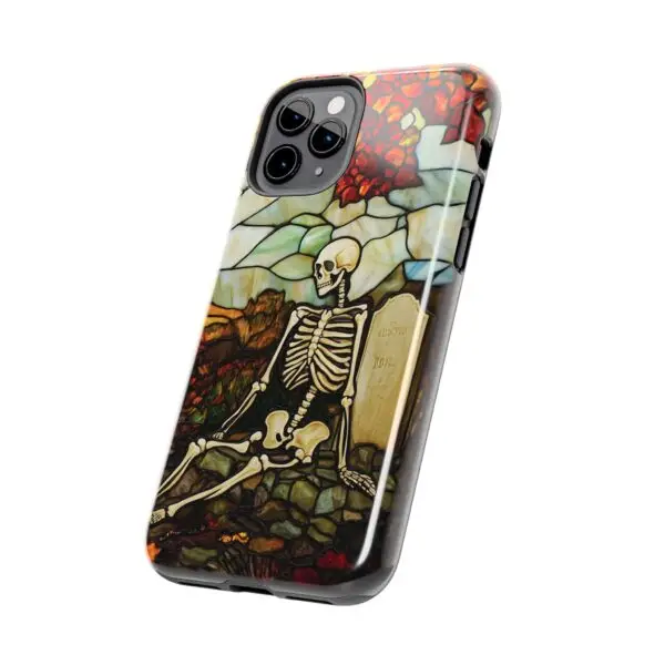 Autumn Graveyard Skeleton Tough Phone Cases for iPhone and Samsung - Image 25