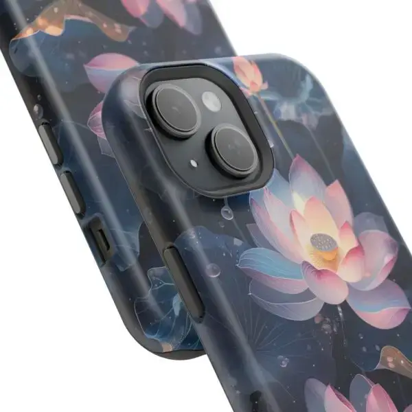 Dew-Kissed Lotus Magnetic Tough Case for iPhone and Samsung - Image 88