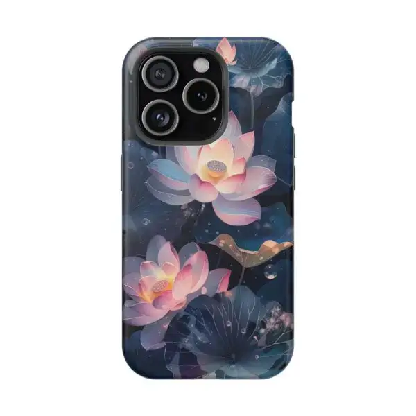 Dew-Kissed Lotus Magnetic Tough Case for iPhone and Samsung - Image 96