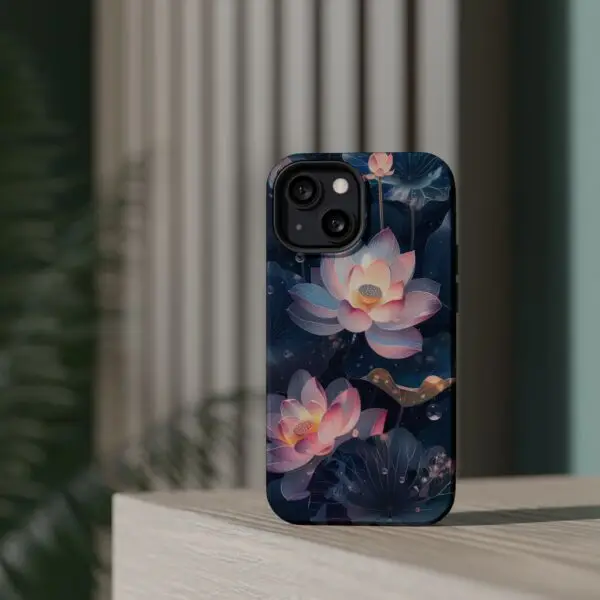 Dew-Kissed Lotus Magnetic Tough Case for iPhone and Samsung - Image 64