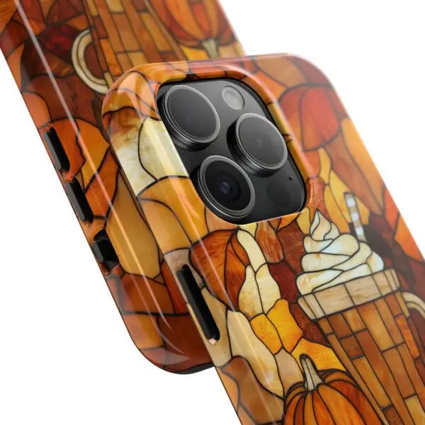Stained Glass Pumpkin Spice Latte (PSL) Tough Phone Case for iPhone and Samsung - Image 92