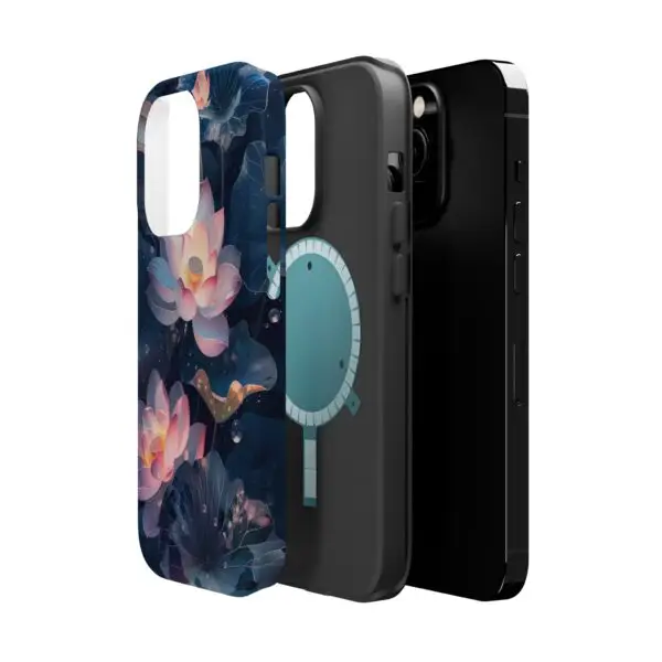 Dew-Kissed Lotus Magnetic Tough Case for iPhone and Samsung - Image 22