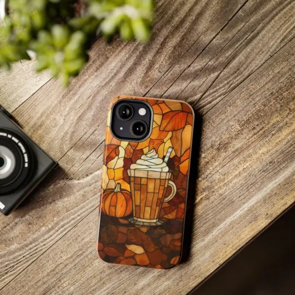 Stained Glass Pumpkin Spice Latte (PSL) Tough Phone Case for iPhone and Samsung - Image 70