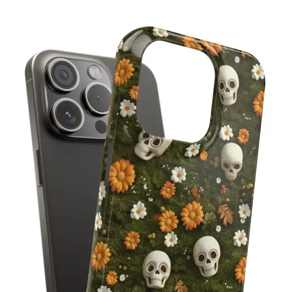 Autumn Requiem Mossy Autumn Skull Slim Phone Case for iPhone and Samsung - Image 9