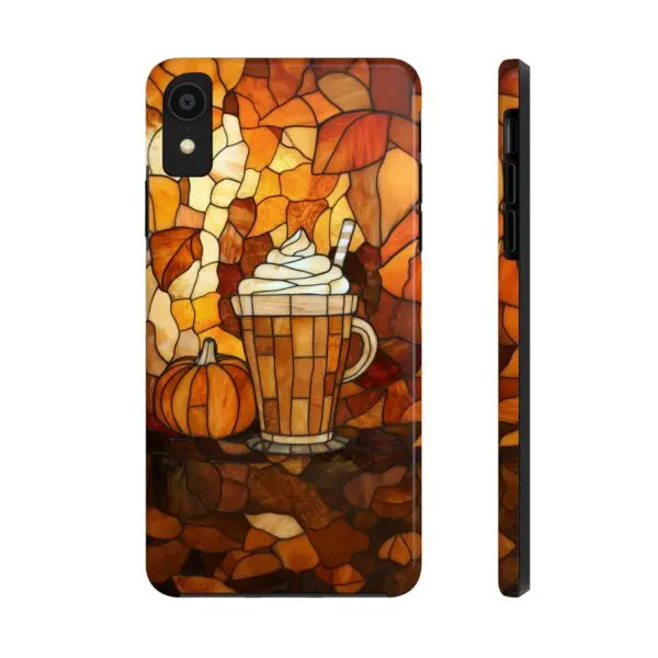 Stained Glass Pumpkin Spice Latte (PSL) Tough Phone Case for iPhone and Samsung - Image 11