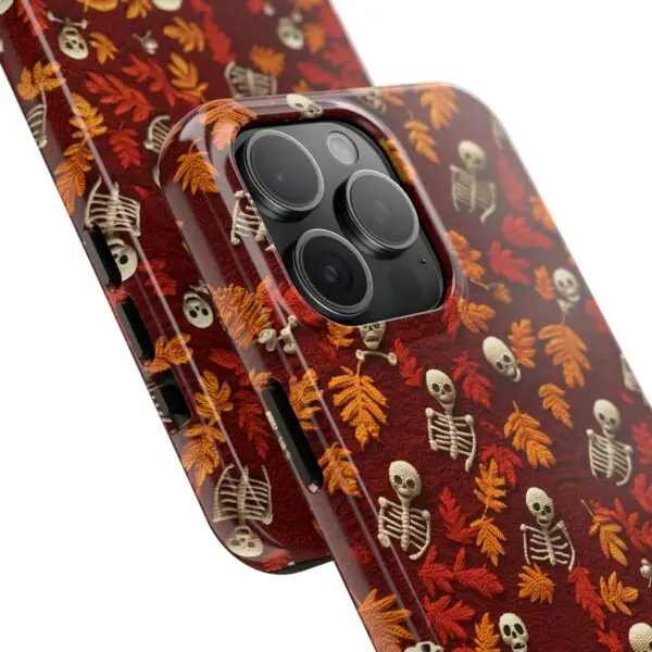 3D Orange Autumn Skeleton Tough Phone Cases for iPhone and Samsung - Image 101