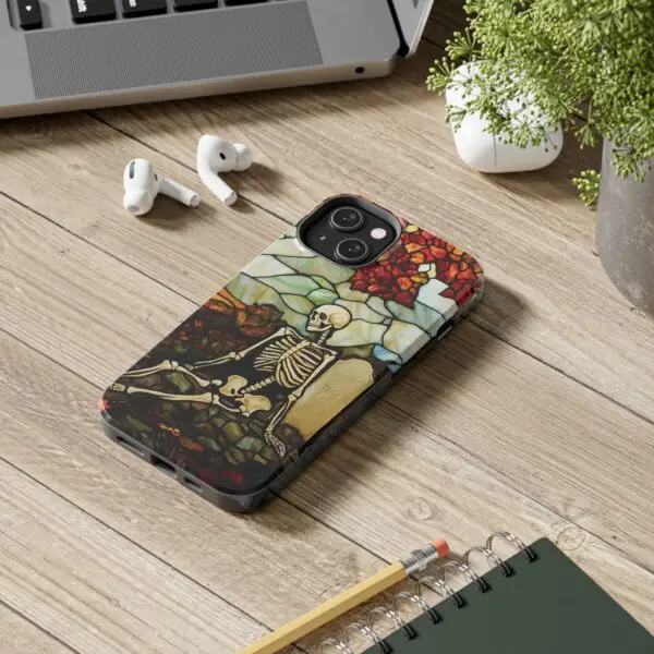 Autumn Graveyard Skeleton Tough Phone Cases for iPhone and Samsung - Image 84