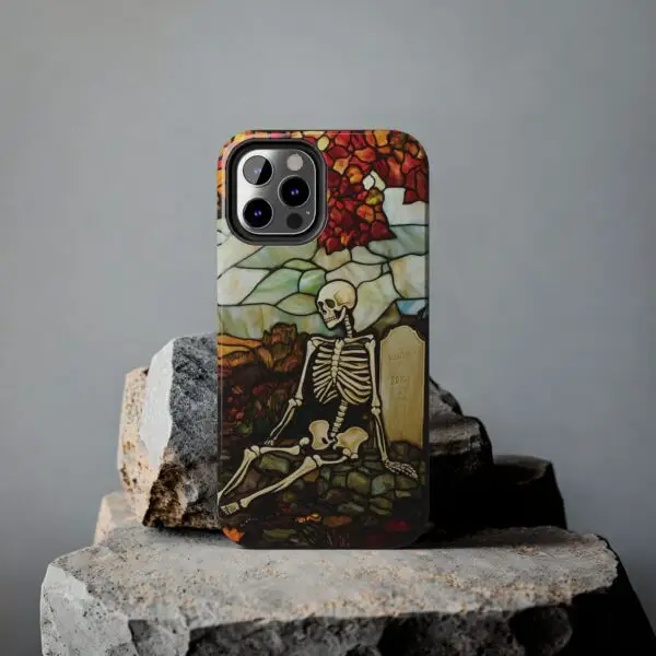 Autumn Graveyard Skeleton Tough Phone Cases for iPhone and Samsung - Image 51