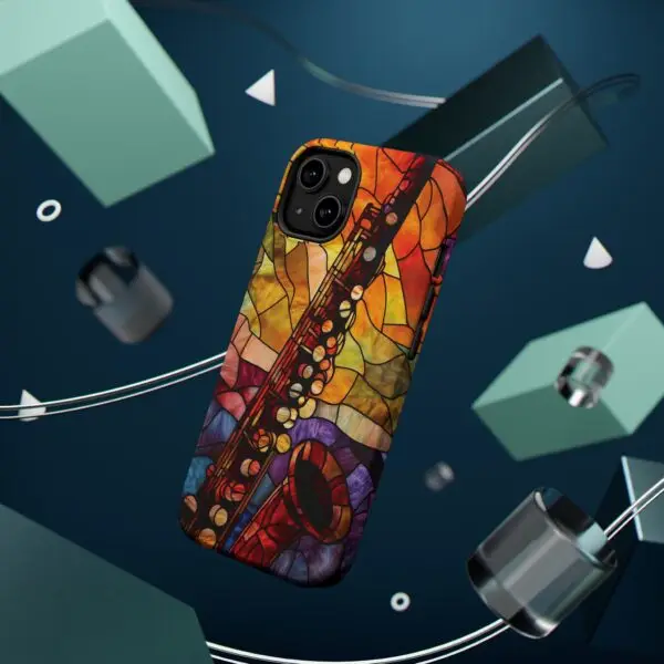 Symphonic Stained Glass Oboe Magnetic Tough Case for iPhone and Samsung - Image 13