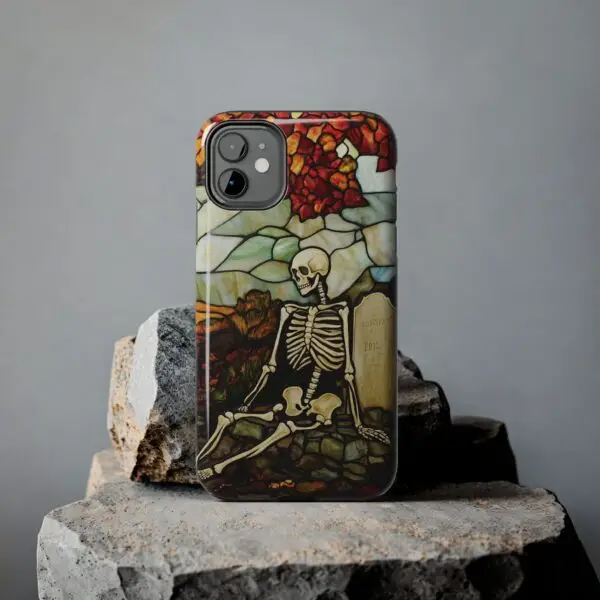 Autumn Graveyard Skeleton Tough Phone Cases for iPhone and Samsung - Image 21