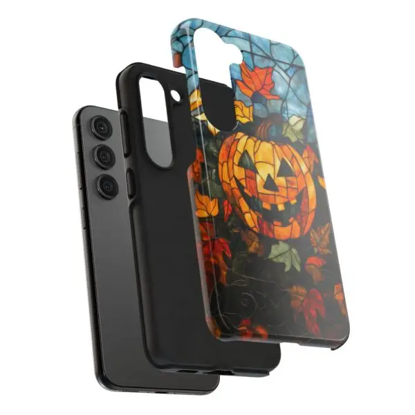 Luminous Lantern Halloween Stained Glass Tough Phone Case for iPhone and Samsung - Image 114
