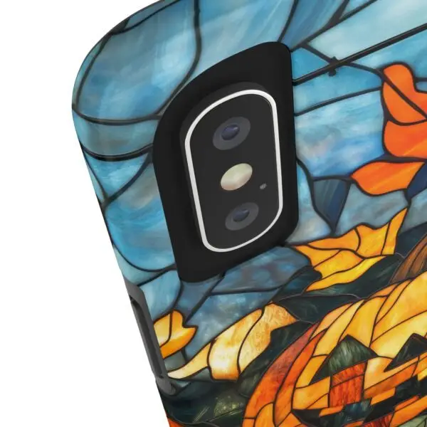 Luminous Lantern Halloween Stained Glass Tough Phone Case for iPhone and Samsung - Image 10