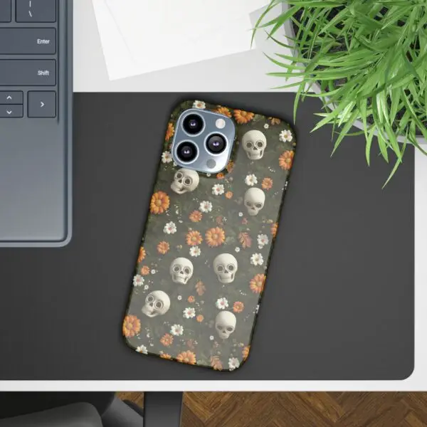 Autumn Requiem Mossy Autumn Skull Slim Phone Case for iPhone and Samsung - Image 27