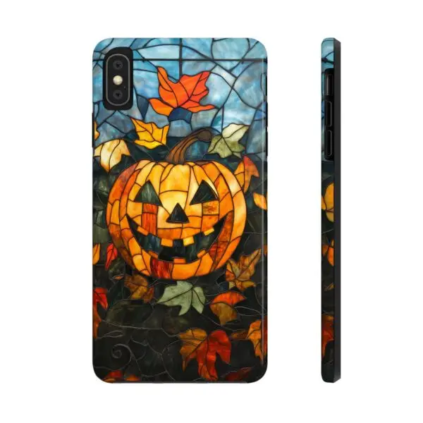 Luminous Lantern Halloween Stained Glass Tough Phone Case for iPhone and Samsung - Image 15