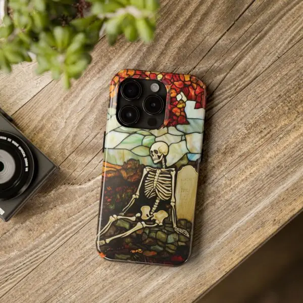 Autumn Graveyard Skeleton Tough Phone Cases for iPhone and Samsung - Image 95