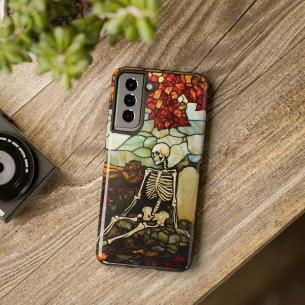 Autumn Graveyard Skeleton Tough Phone Cases for iPhone and Samsung - Image 125