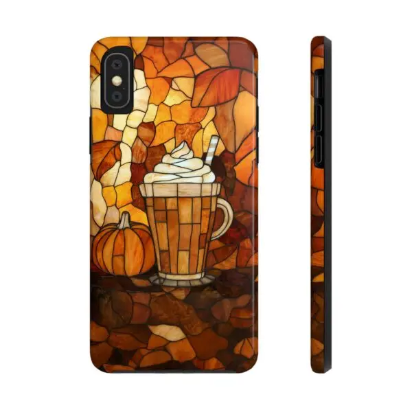 Stained Glass Pumpkin Spice Latte (PSL) Tough Phone Case for iPhone and Samsung - Image 13