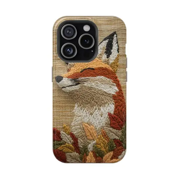 Autumn Whimsy Fox Magnetic Tough Case for iPhone and Samsung - Image 91
