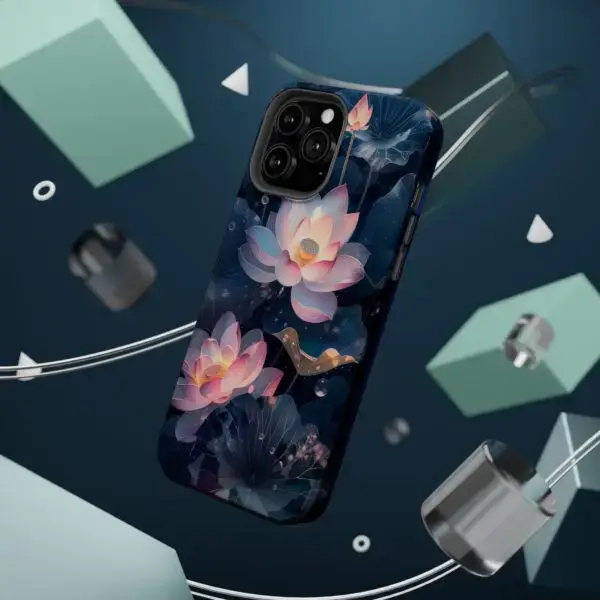 Dew-Kissed Lotus Magnetic Tough Case for iPhone and Samsung - Image 78