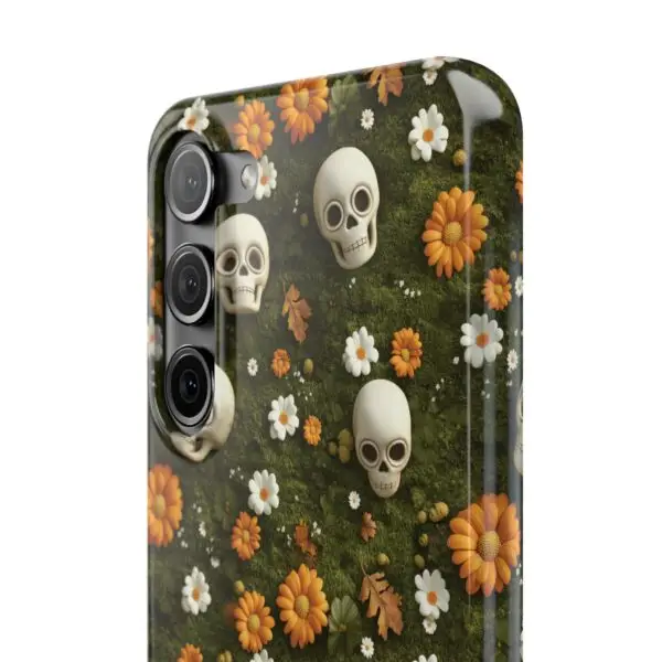 Autumn Requiem Mossy Autumn Skull Slim Phone Case for iPhone and Samsung - Image 49